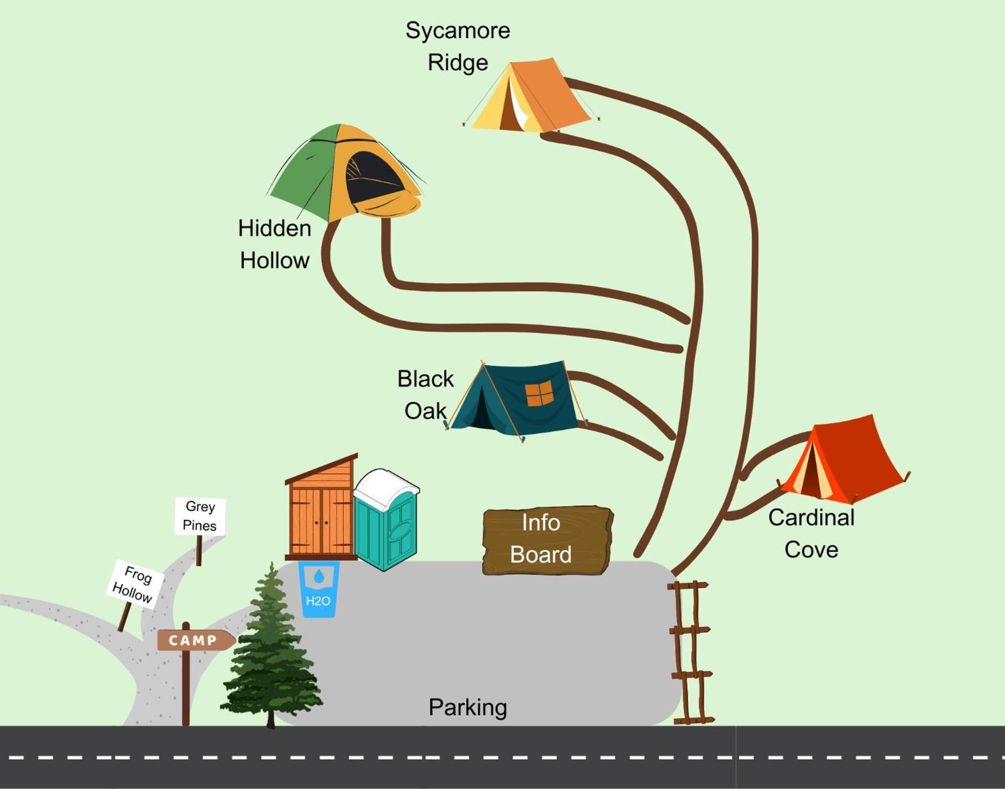 Cardinal Cove Campsite At Hocking Vacations - Tent Not Included Logan Exteriör bild