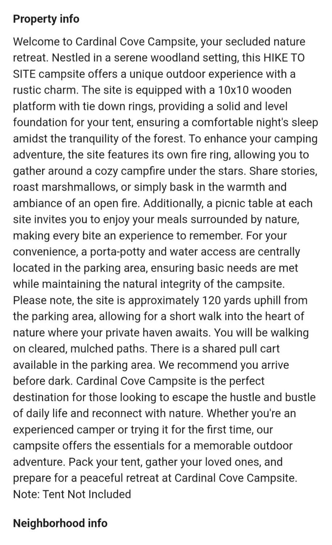 Cardinal Cove Campsite At Hocking Vacations - Tent Not Included Logan Exteriör bild